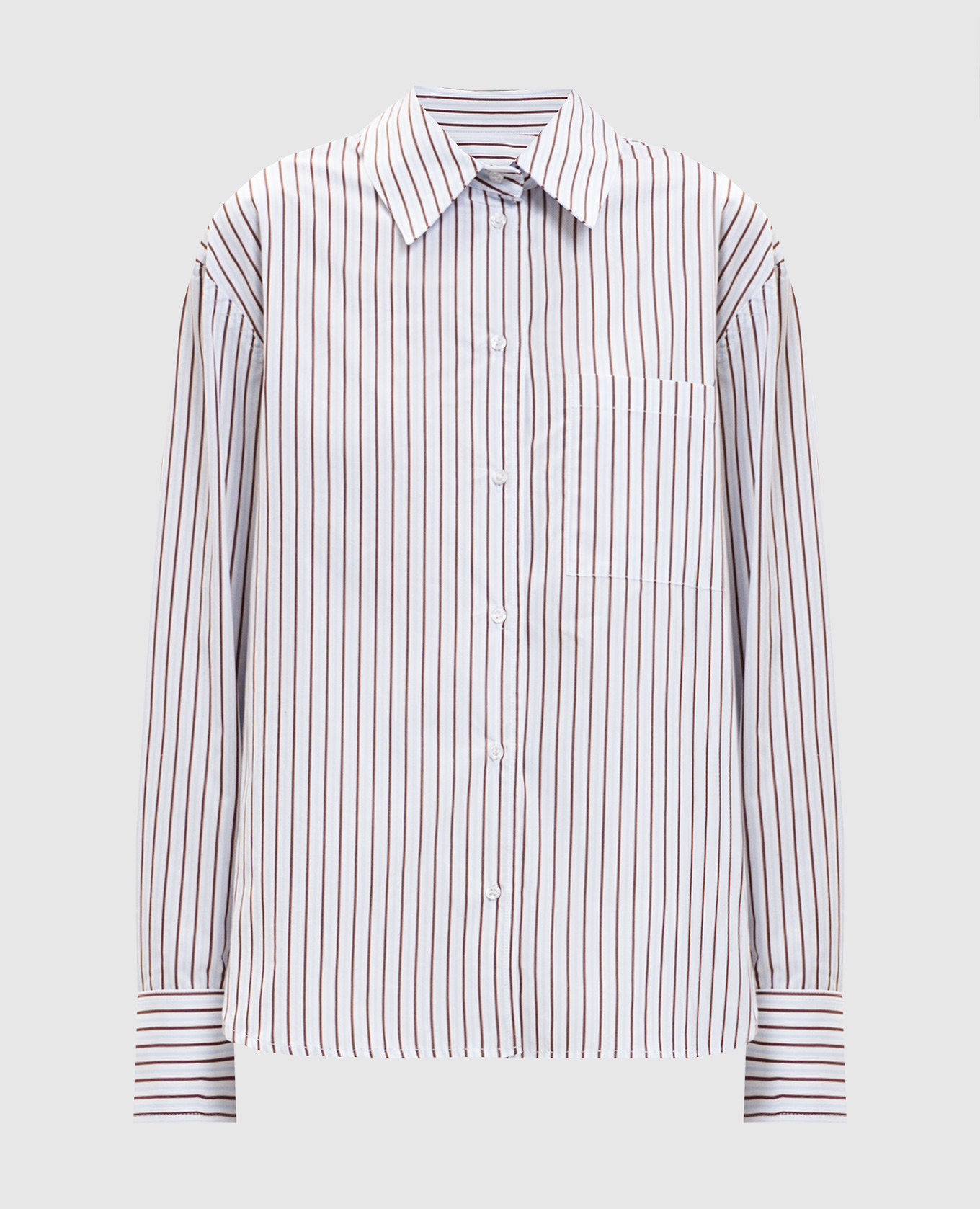 Белая рубашка MAUD в полоску