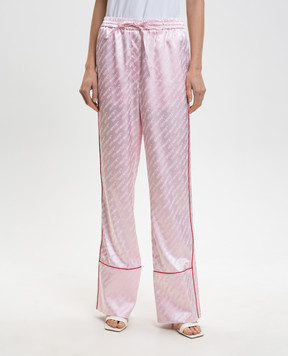 Off-White Розовые штаны Jacq Off 2CA18ZS26FAB001
