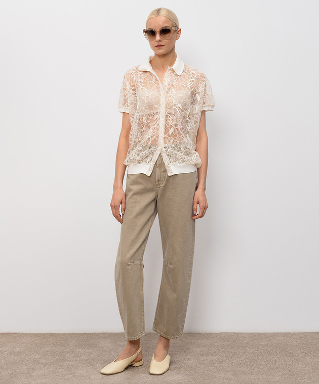 CITIZENS OF HUMANITY Бежевые джинсы Miro с логотипом 2149B1248 изображение 2