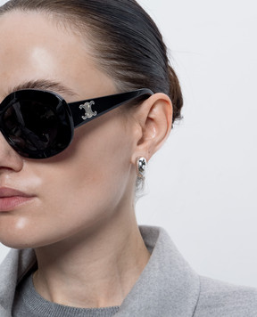 Jenny Bird Серебристые серьги Tome Hoops JB3296HPSW
