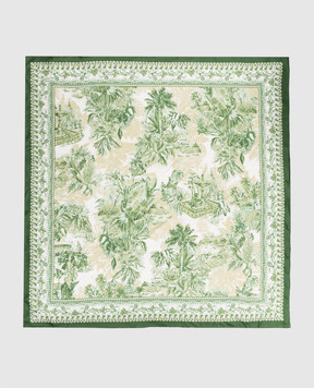 Alemais Зеленый платок Sara из шелка 7350A