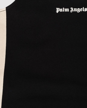 Palm Angels Дитяча чорна сукня з брендовими лампасами PGCM009S26FLE001