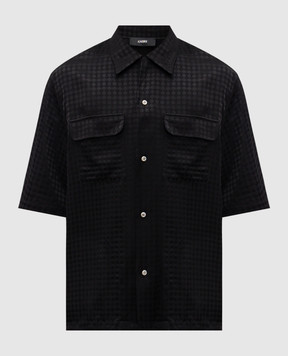 AMIRI Черная рубашка в монограммы шаблон AMSTCA1070