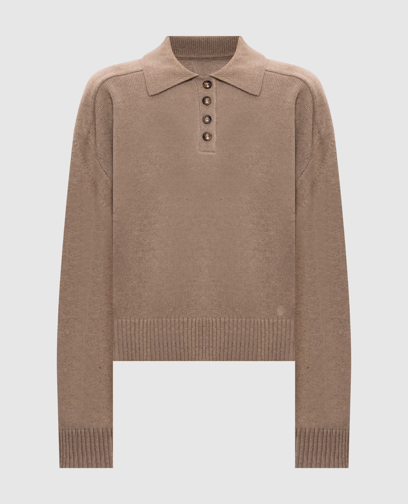 Коричневый свитер HOMERE из кашемира