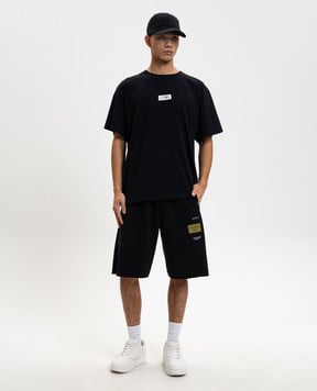 Maison Margiela MM6 Чорні шорти SH0MU0027S25606