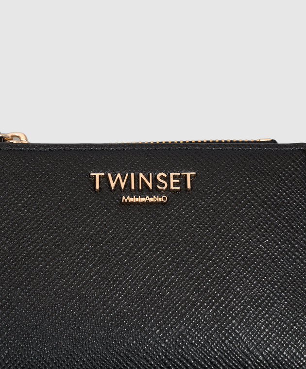 Twinset Чорне портмоне з логотипом 262TL8033 зображення 4