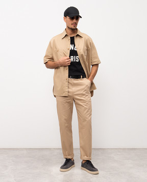 Givenchy Бежеві штани з логотипом BM51NV15XZ