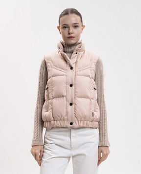 Moncler Grenoble Бежевий пуховий жилет L20981A00028599JX