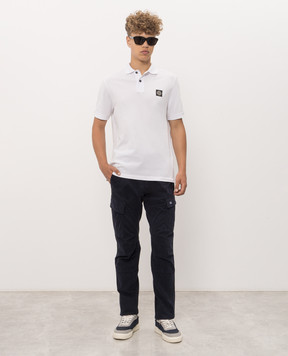 Stone Island Белое поло с нашивкой логотипа L1S152200008S0017