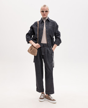 Brunello Cucinelli Бежевий джемпер з вовни та кашеміру M14817604P