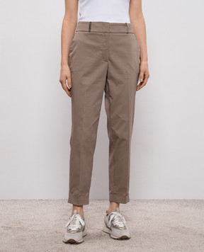 Peserico Коричневі штани A04629U01037