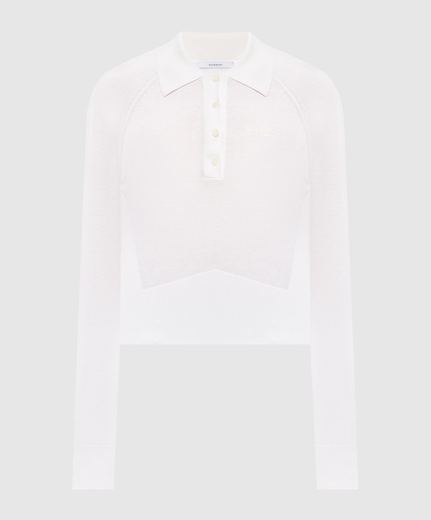 Givenchy Поло цвета айвори с шелком BWL00C4ZUU