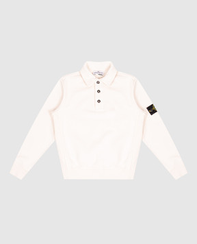 Stone Island Дитячий бежевий світшот з коміром-поло L2S166100012S0A2014