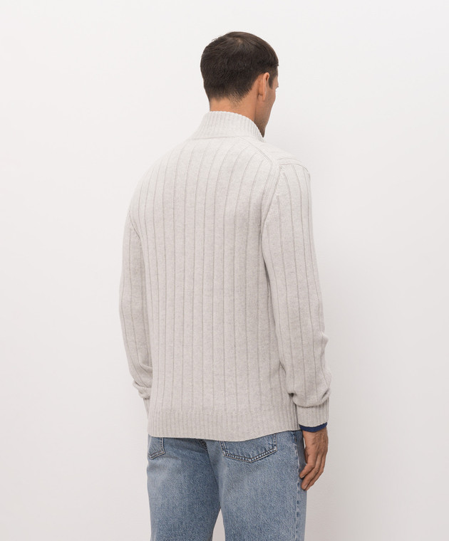 Brunello Cucinelli Серый кардиган из кашемира M22506006 изображение 4