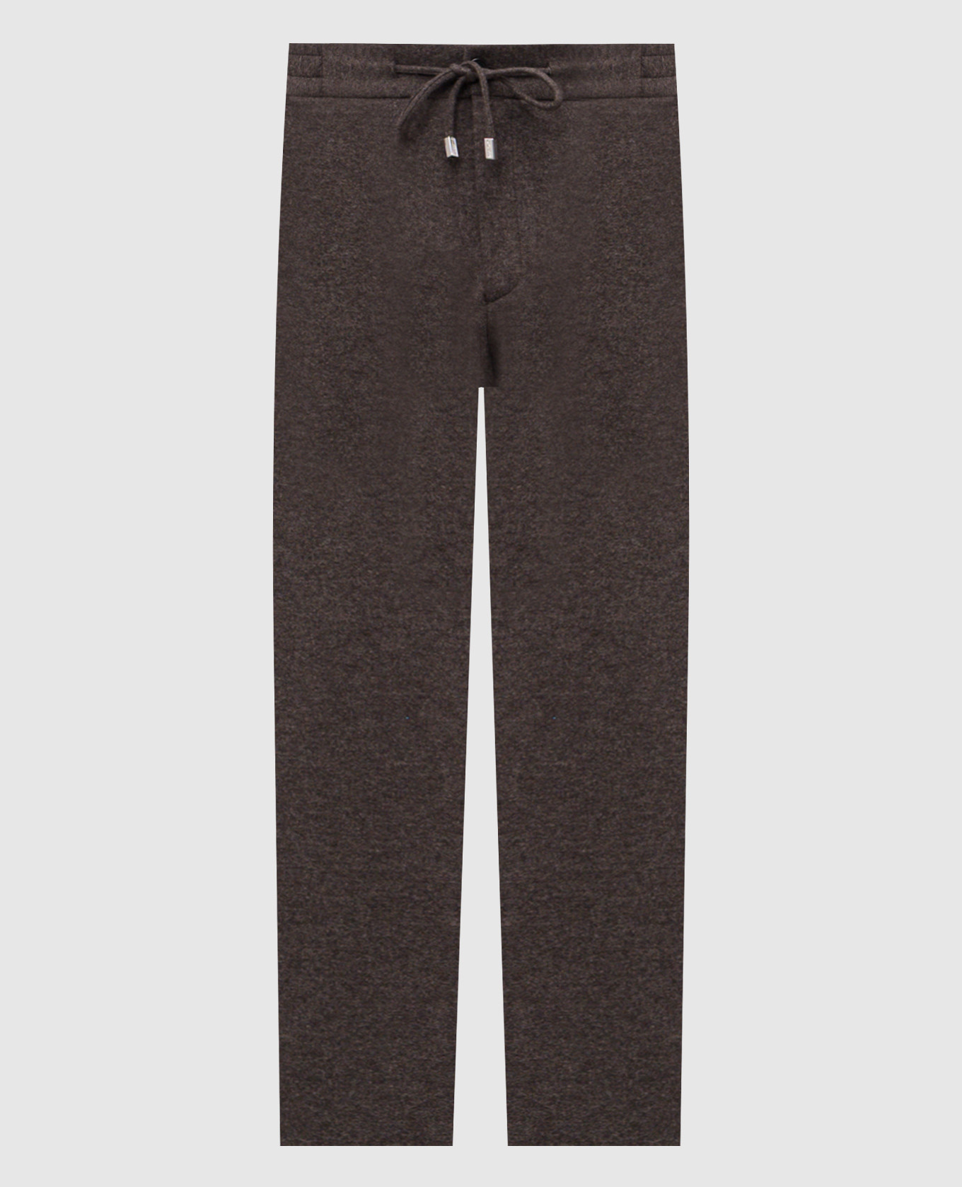 

Коричневые брюки из кашемира, Коричневый, Зауженные брюки