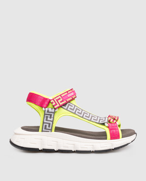 Versace Дитячі сандалі Trigreca з візерунком 10224941A166243438