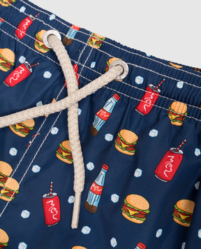 MC2 SAINT BARTH Дитячі сині шорти для плавання Jean Lighting JEA000402611L