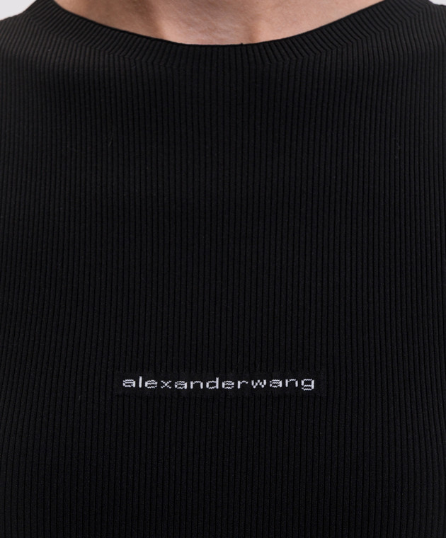 Alexander Wang Черное платье мини 1KC4266040 изображение 5