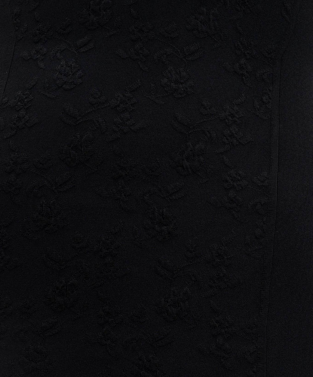 Alexander McQueen Чорна сукня з відкритими плечима 870413Q1BG2 зображення 5