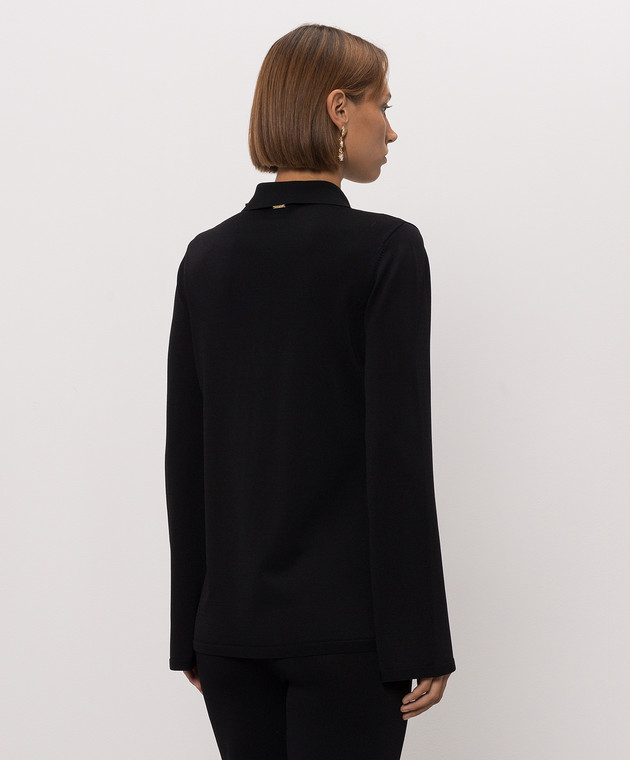 Twinset Черный кардиган в стиле рубашки 262TP3541 изображение 4
