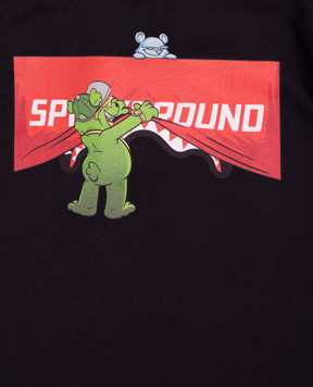 Sprayground Дитяча чорна футболка Show the Shark SPY1420BLK