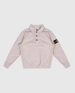 Stone Island Дитячий сірий світшот з коміром-поло L2S166100012S0A2014
