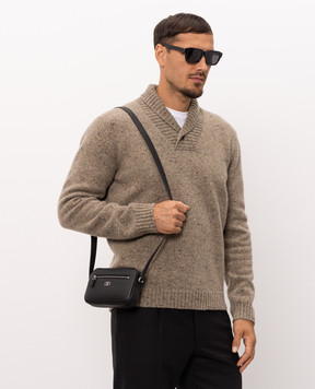 Valentino Черная кожаная сумка VLogo 9Y2P0AW7UAG
