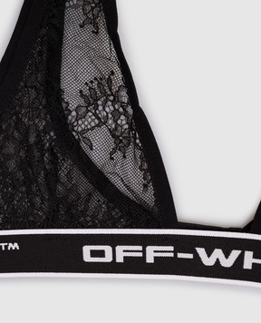 Off-White Черный браслет в кружево OWUB004F25JER001