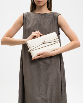 Gianni Chiarini Кожаная сумка Belty цвета айвори BS12146COMMLSR