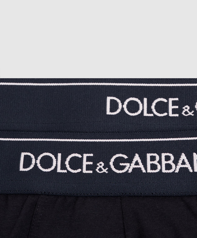 Dolce&Gabbana Набор синих трусов-брифов M9C03JONN95 изображение 3