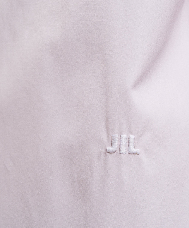 Jil Sander Розовая рубашка с вышивкой монограммы J02DL0319J45342 изображение 5