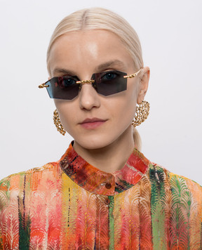 Kuboraum Золотисті сонцезахисні окуляри H63 KRSH63GD0000004R