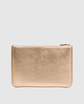 Valentino Золотистий шкіряний клатч VLogo Signature 9W2P0AK4CHL