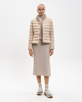 Herno Бежевий пуховик з логотипом PI002102D12414Z