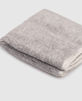 Hamam Махровий рушник для обличчя ASH RIBBED сірого кольору ASHRIBBEDWASHCLOTH