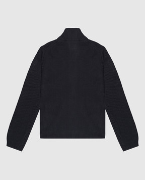 C.P. Company Детский синий кардиган с патчем CUW00PLHE831014