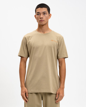 Off-White Футболка Ink Arrow кольору хакі 44MAA027F5J007