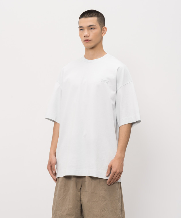 Juun.j Блакитна футболка з принтом JC6342P730 зображення 3