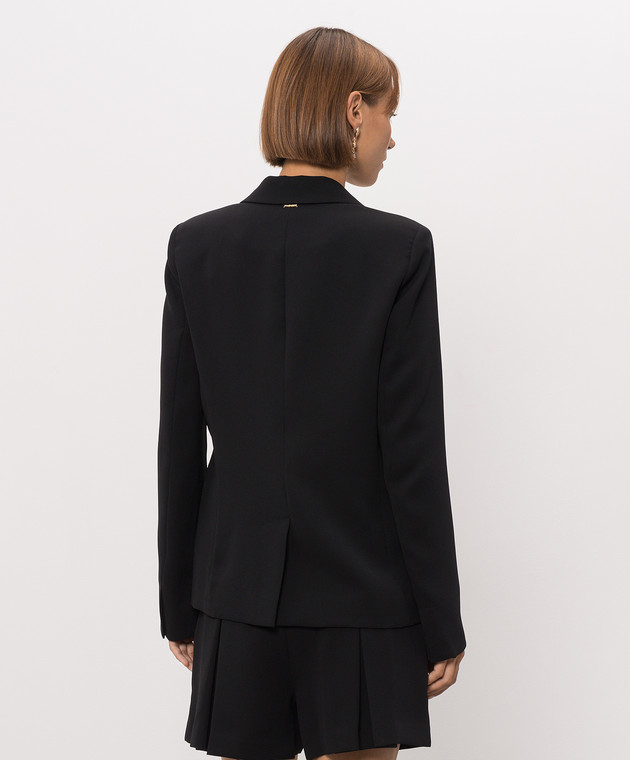Twinset Черный жакет с металлическим логотипом 262TP2044 изображение 4