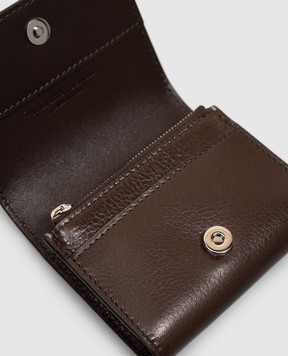 Brunello Cucinelli Коричневий шкіряний гаманець MWVEBU450