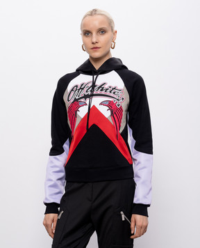 Off-White Чорне худі Double Eagle 29E00291T