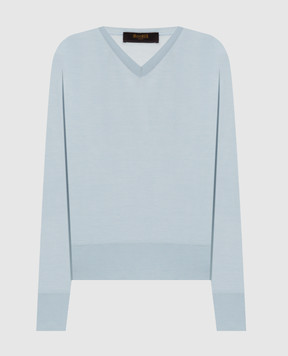 MooRER Блакитний пуловер VARENNA з вовни VARENNAW18