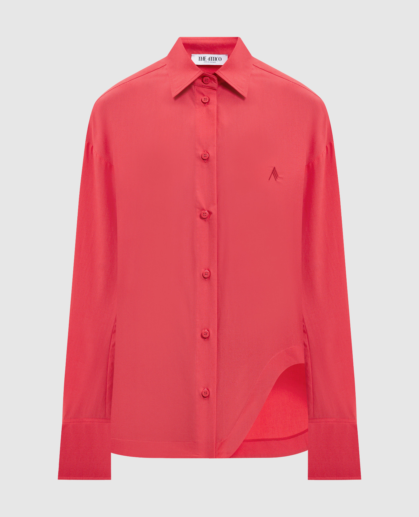 Розовая рубашка с эмблемой