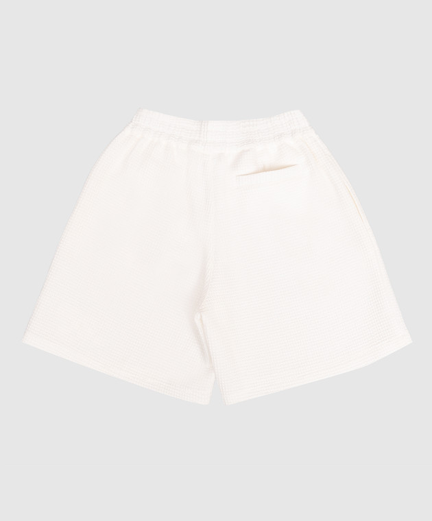Dolce&Gabbana Дитячі білі шорти з нашивкою монограми L43Q97FU628812+ зображення 2