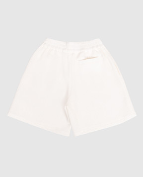 Dolce&Gabbana Дитячі білі шорти з нашивкою монограми L43Q97FU628812+
