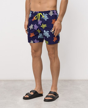 Vilebrequin Фіолетові шорти для плавання Tortues Multicolores MAHEJ336