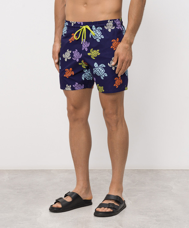 Vilebrequin Фиолетовые шорты для плавания Tortues Multicolores MAHEJ336 изображение 2