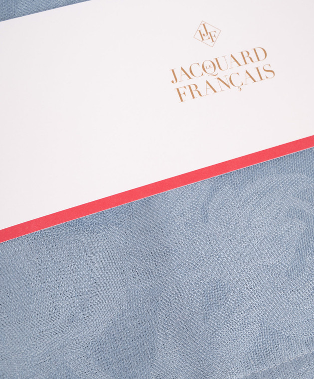Le Jacquard Fraincais Блакитний ранер Tivoli з льону 31308 зображення 2