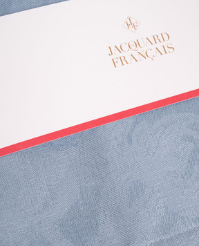 Le Jacquard Fraincais Блакитний ранер Tivoli з льону 31308