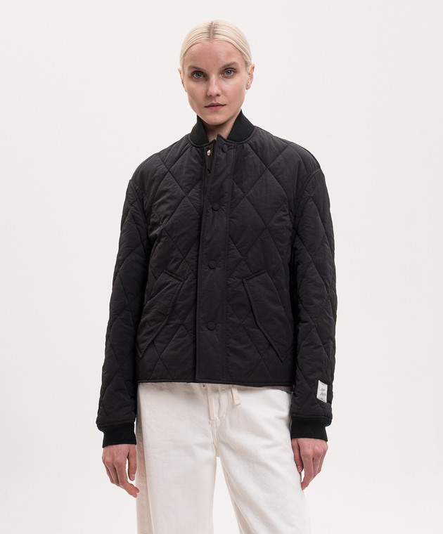 Ami Paris Черный бомбер UJK886PA0117 изображение 3